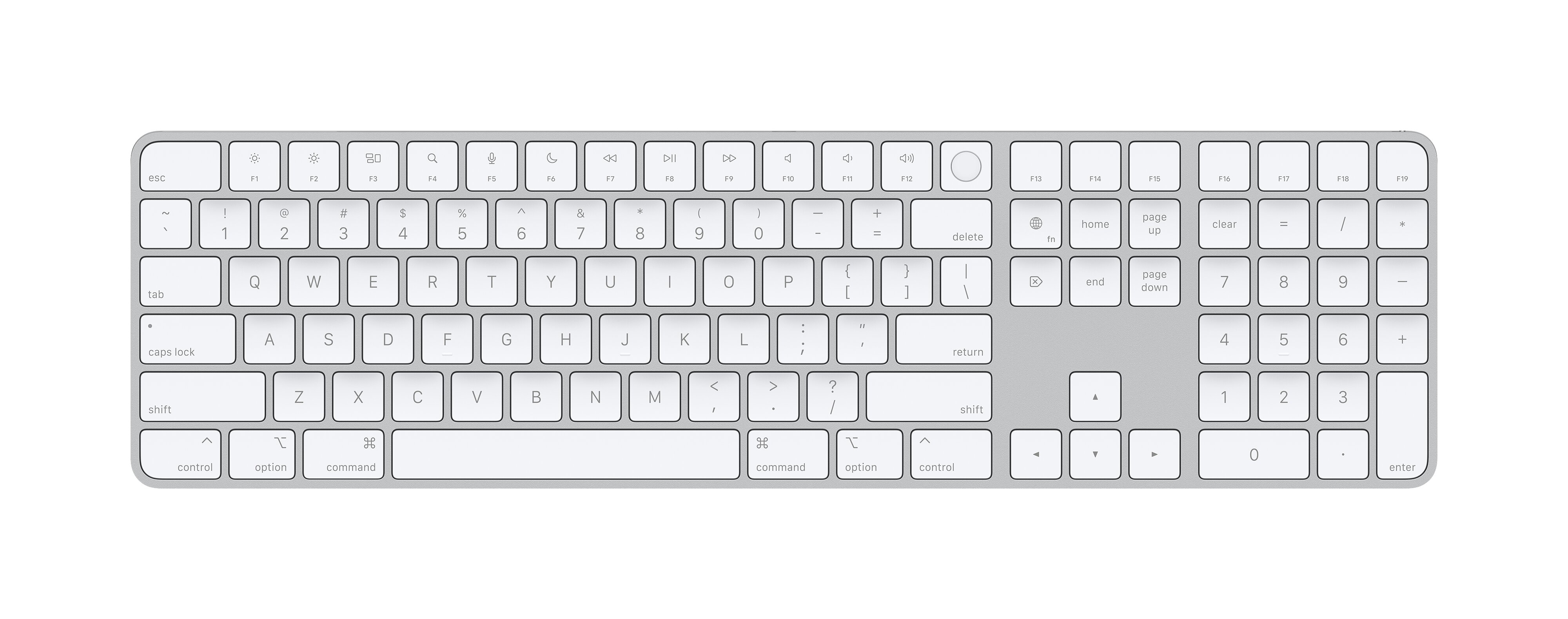 Magic Keyboard with Touch ID and Numeric Keypad for Mac models with Apple silicon